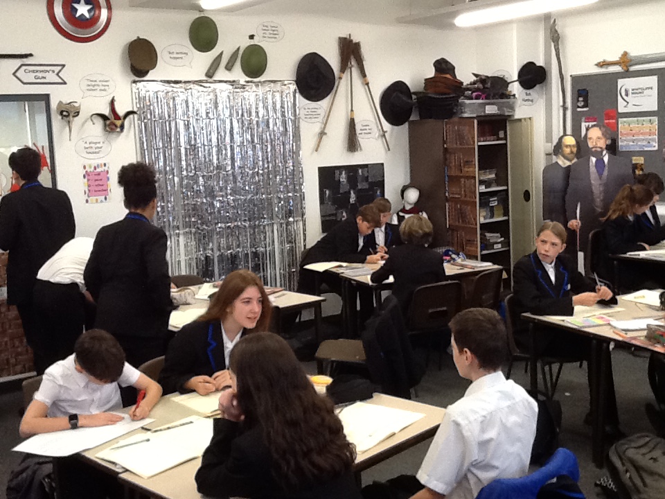 Mr Quirk’s and Mrs Otway’s Year 7 classes were hard at work on some mythology work in English today. #enjoy #achieve #English