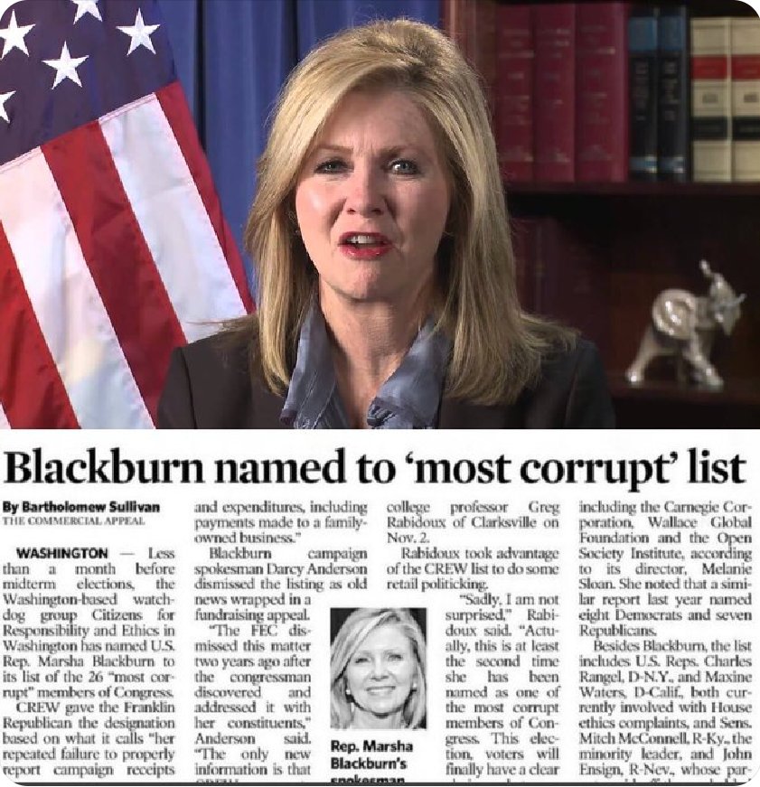 @MarshaBlackburn Retweet this. Marsha is a 👇 of Tennessee.