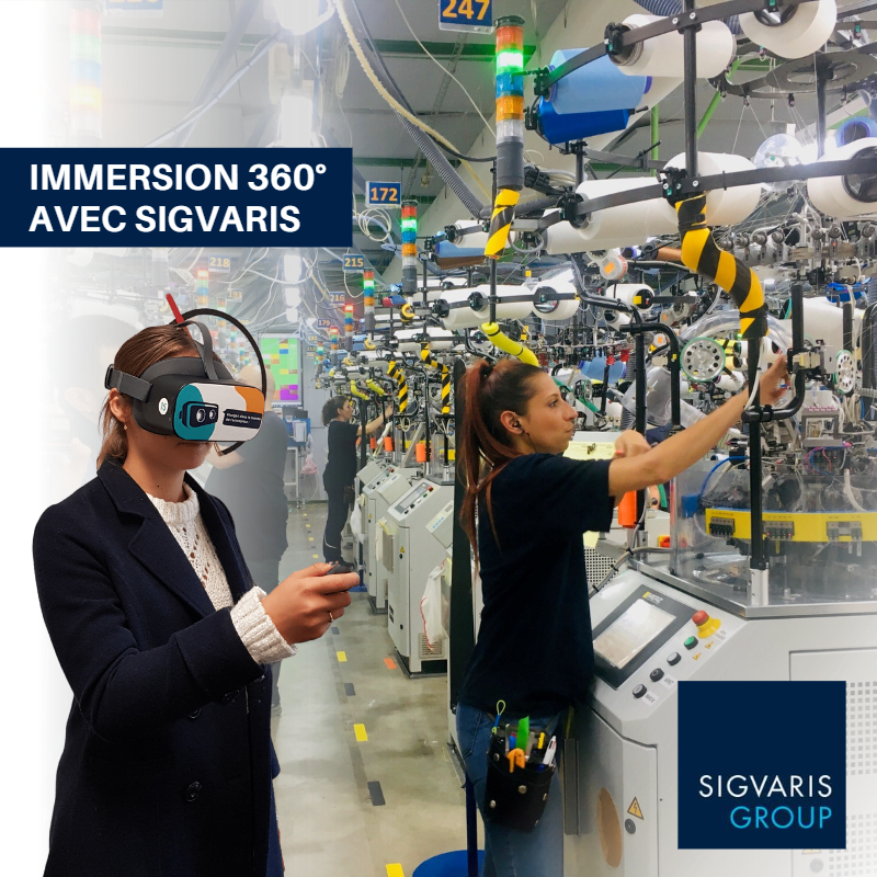 UITFrance's tweet photo. Toucher largement les jeunes en recherche de formation et leur faire connaître les métiers du textile : un film immersif sur le métier d’opératrice tricotage est disponible depuis la rentrée sur les casques de réalité virtuelle proposés par @OPCO2i lors les salons étudiants.
⤵️ https://t.co/2APccJyXH0