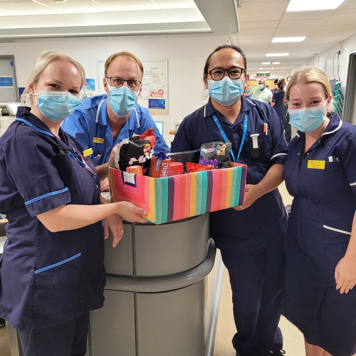 For Hypoglycaemia Awareness Week, our Diabetes Inpatient teams in York and Scarborough visited the wards to test colleagues' #hypoglycaemia knowledge 🧠 Congratulations to Ward 35 and G1, who beat the competition to win a hamper of goodies each!