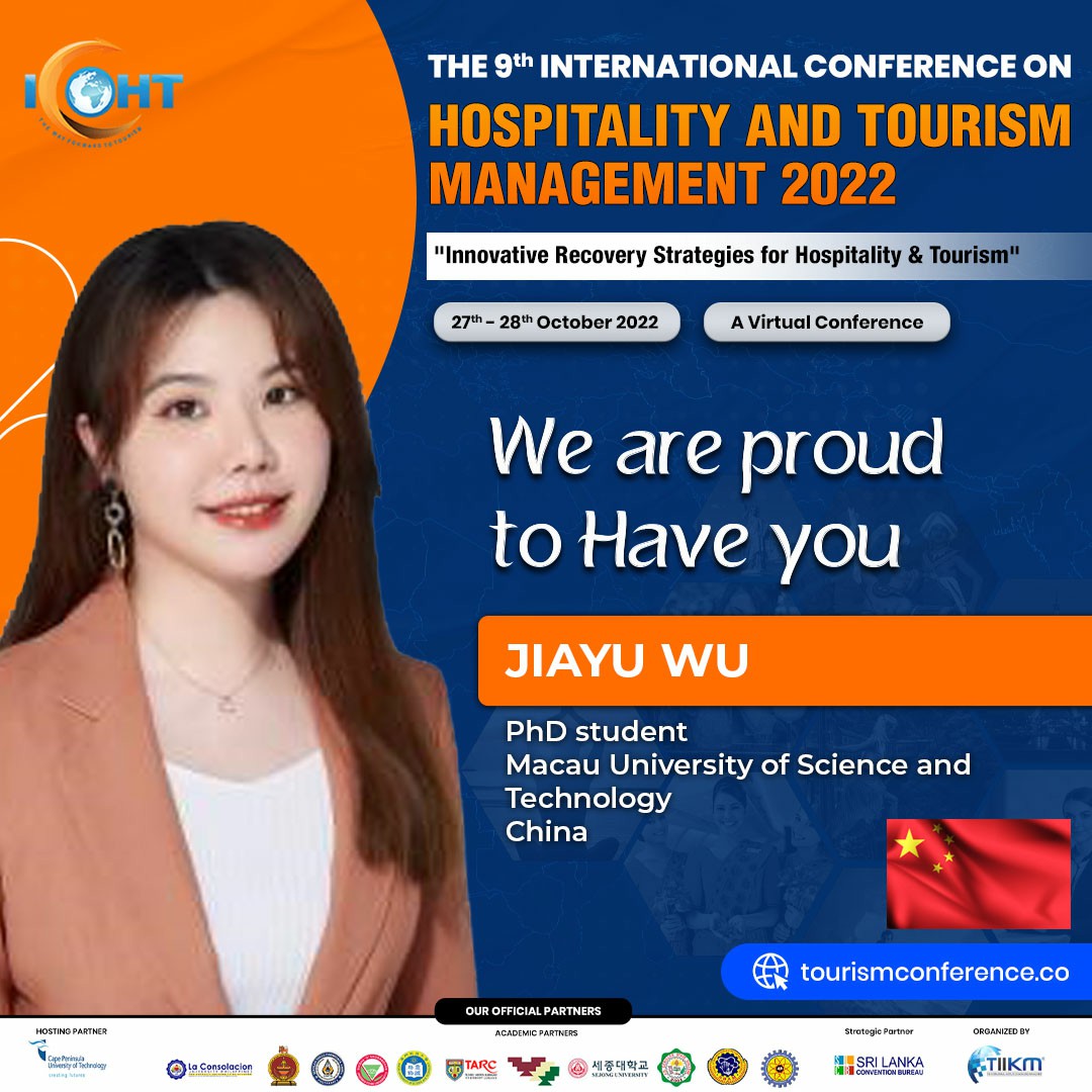 Tiikm_SriLanka's tweet photo. ICOHT 2022 Driving Us To Reach "Innovative Recovery Strategies For Hospitality &amp; Tourism.

We welcome you to the 9th International Conference on Hospitality and Tourism Management (ICOHT 2022) and We are proud to have you on board.

 #ICOHT #Hospitality #Tourism #tiikmconferences https://t.co/Wn3kNMnSbk