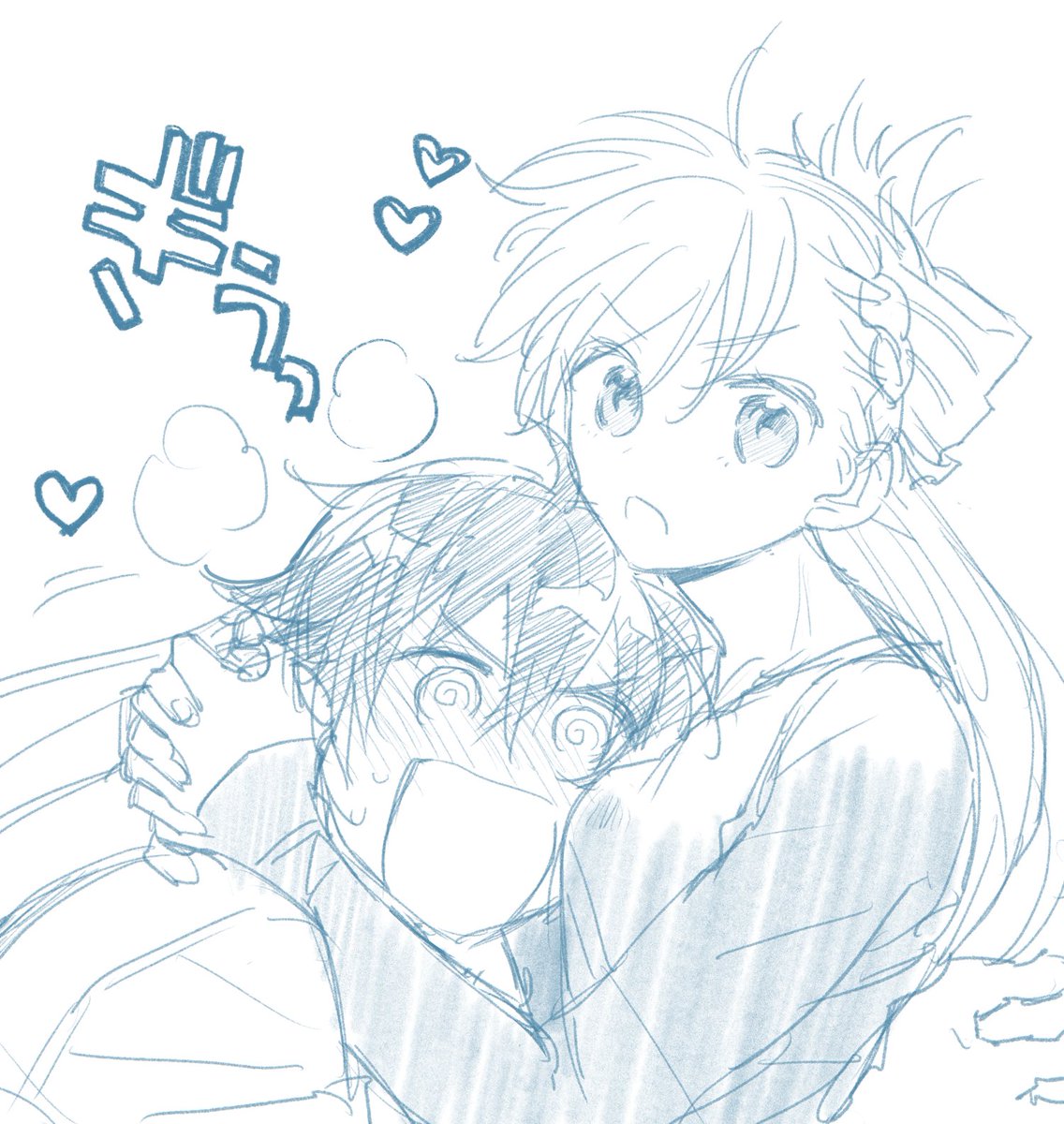 アシさん兼おマブのだめあきちゃん(@dame_aki)がリンナちゃんとメイシくんを描いてくれたのでお納めください(自慢)