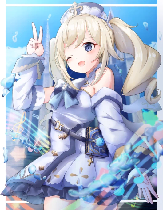 モンドのIDOL巫女。バーバラ・ペッチ。#原神#GenshinImpact 