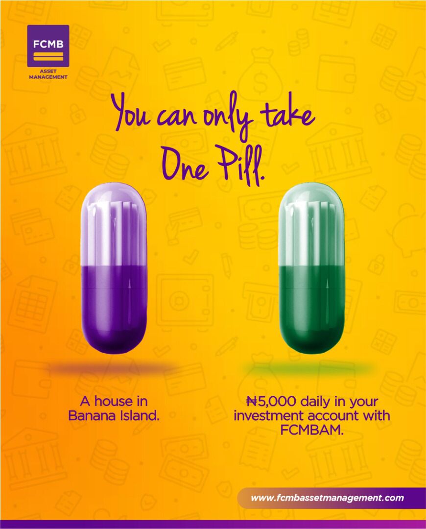fcmbassetmgt's tweet photo. Be sincere, which of these pills are you choosing?😁
We’ll be in the comments!
#fcmbassetmgt #moneyquestions #assetmanagement #investmentbank #Wiseup #fcmb https://t.co/LlizsZ1DUw