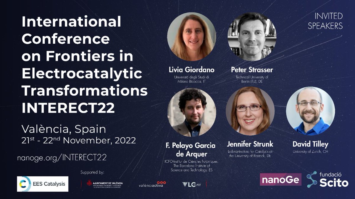 nanoGe_Conf's tweet photo. 🔵At International Conference on Frontiers in #Electrocatalytic Transformations #INTERECT22 you will discover the latest developments on #interfacialprocesses, electrosynthesis of chemicals and more.
🗓️21st - 22nd of November 2022
▶️Submit your poster:
https://t.co/axyXKBSrxX https://t.co/VO2dlVUhcq