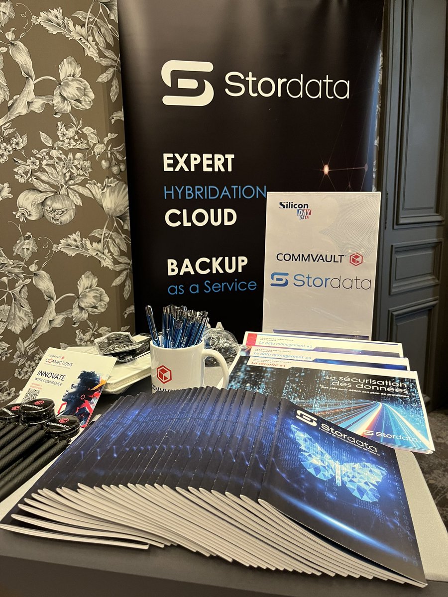 GroupeStordata's tweet photo. [Evenement] avec notre partenaire @Commvault nous sommes présents à la Silicon data day à la Maison de la recherche ! Let’s go 🎉

#SDAY #DATA22 https://t.co/xMMidMS5Rz