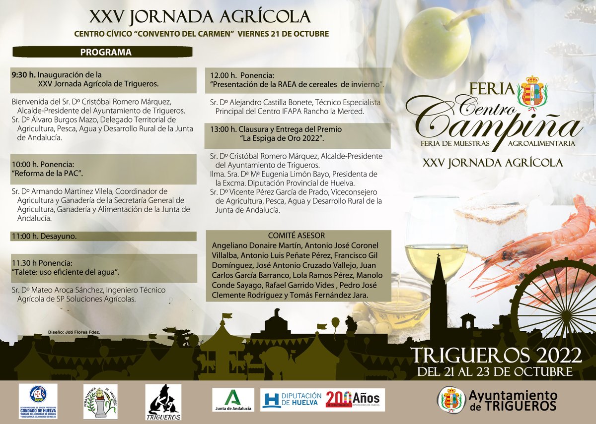Manuel J. Morano, Concejal de festejos <a href="/Ayto_Trigueros/">Ayto.Trigueros</a>  presenta en estos momentos la Feria Centro Campiña en la <a href="/DipuHU/">Diputación de Huelva</a> acompañado de la diputada, Leonor Romero Moreno. #Trigueros #TriguerosFiestas #Feriadeoctubre #Festejos #Octubre #Feria2022 #EligesTrigueros #puertaalahistoria