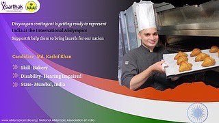 SarthakEducati2's tweet photo. This International Chef Day support our International #Abilympics Candidate- Md. Kashif khan for #Skill category- #Bakery.
Watch here-
https://t.co/rWoEKMEOhb
To contribute visit:
https://t.co/LXrD7AE2UE
#donatenow #supportdivyangjan #supportnaai #internationalchefsday https://t.co/jDFQiD6xvP