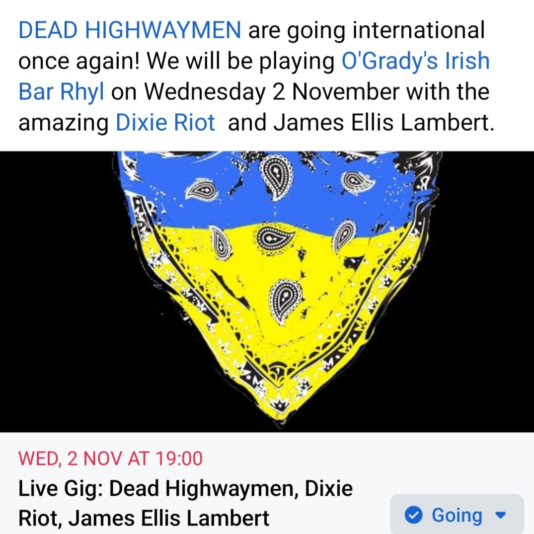 Dixie_Babs's tweet photo. Hell yeah! O'grady's Rhyl 2nd Nov 🤠🥾👅🎵 Cowpunkrulz 🤘#punk #punkrock #cowpunk #musicgig #livemusic #whatsonrhyl #whatsonnorthwales #rhyl #punkgig #livegig #punkrockmusic #ogradys #irishbar https://t.co/TXZzBkMl5U