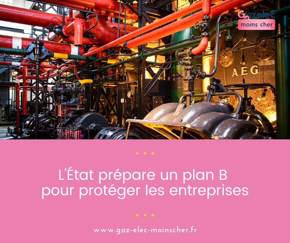 [ACTU ÉNERGIE⚡]
L'État prépare un plan B pour protéger les #entreprises pour faire face à la #criseénergétique grâce à la mise en place d'un #boucliertarifaire 
➡️ bit.ly/3ThZL2R

#électricité #gaz #GEMC