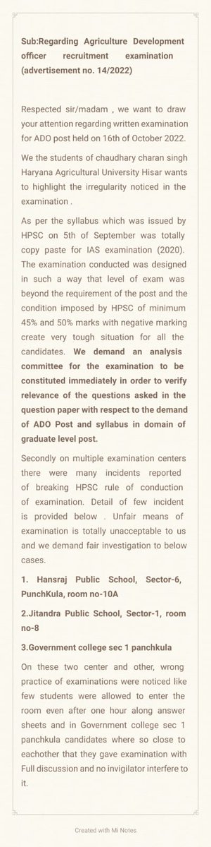 RajEntomology's tweet photo. THERE WERE HUGE IRREGULARITIES AND MALPRACTICES IN THE #HARYANAADO EXAM.
#HPSC PLEASE DON'T PLAY WITH THE CAREER OF AGRICULTURE STUDENTS.
@cmohry @Dattatreya @dcmohry kindly take appropriate action for the welfare of students.
#wewantjustice #haryanaado #ADOEXAM #agrijob https://t.co/zuFzppOFv9