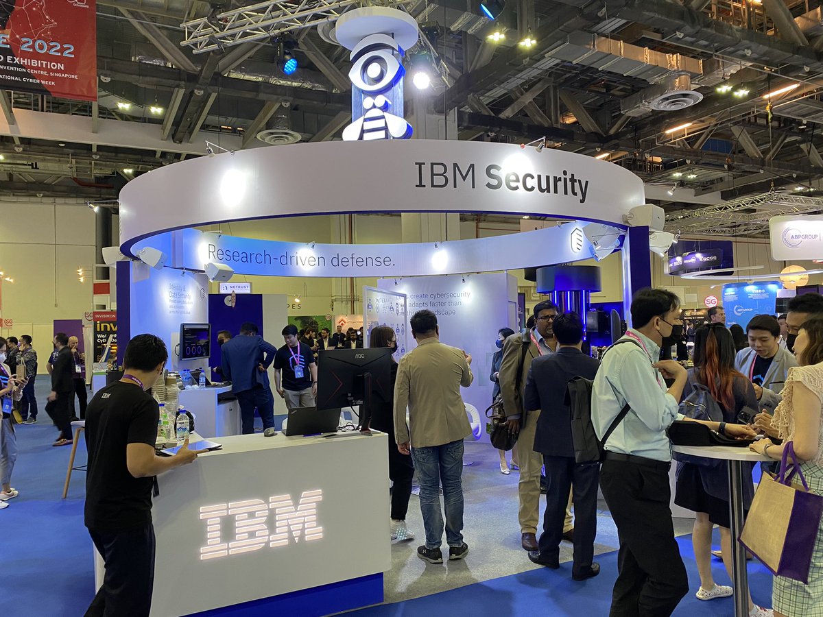 Really awesome to see <a href="/IBM/">IBM</a> back at @GovernmentWare this year! 3 full days of insights sharing and demos to interested attendees on Identity &amp; Data Security and XDR, not to mention fun swag giveaways 😉
#ibmsingapore #govware #ibmsecurity