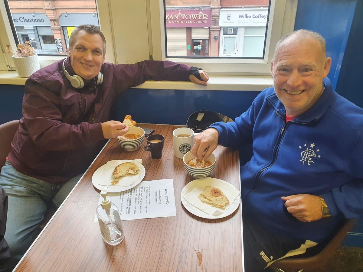 Enjoying chicken tikka masala at the drop in yesterday. It disappeared like the proverbial 'snow off a dyke!'