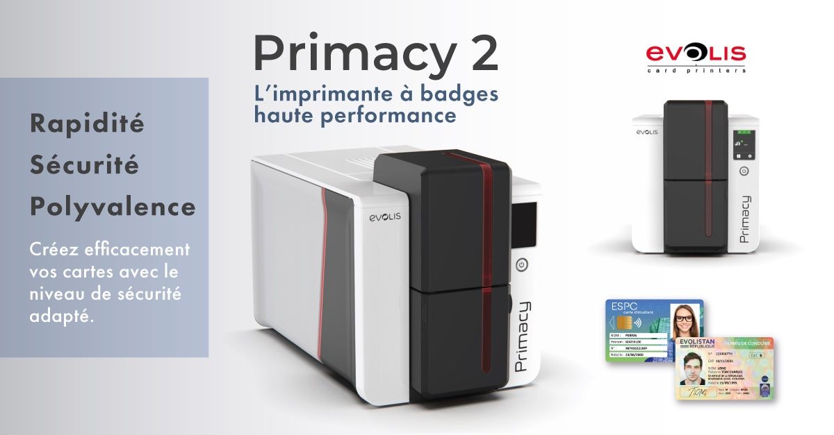 ScopusO's tweet photo. Scopus présente la nouvelle imprimante à badge EVOLIS : PRIMACY 2
Condensé de technologie, cette imprimante haute performance est une solution idéale pour vos impressions en moyenne ou grande série. https://t.co/Bcvgi0hVHC