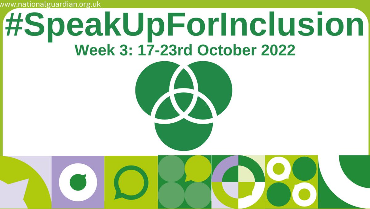 We all have a voice that counts📢

Speaking up and listening well supports equality, inclusion and diversity

Let’s #SpeakUpForInclusion