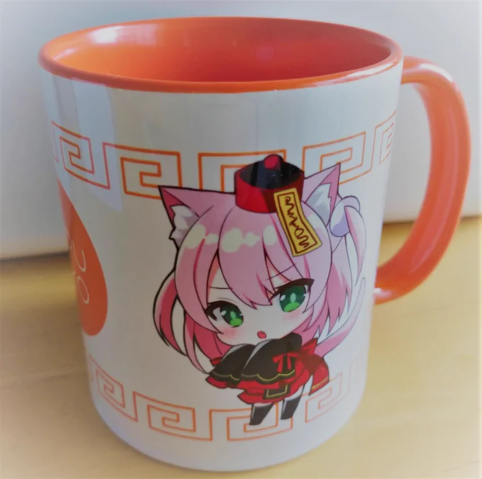 配布する新作マグカップ、こんな感じです可愛く出来ました! 