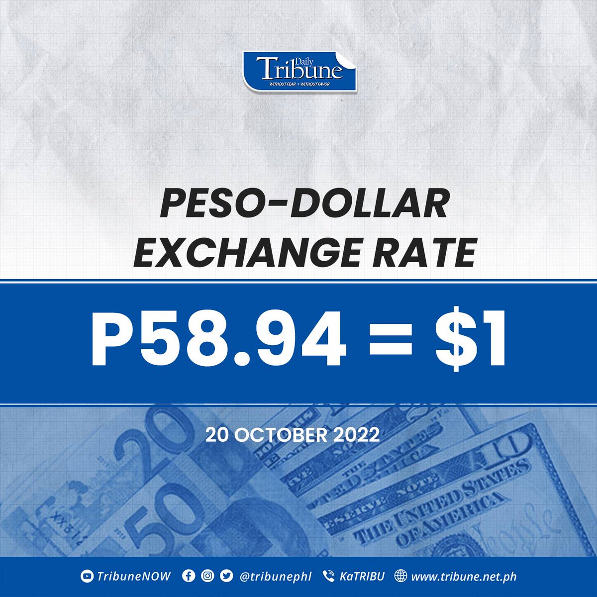 Concept News Central on Twitter "58.94 = 1 The Philippine Peso