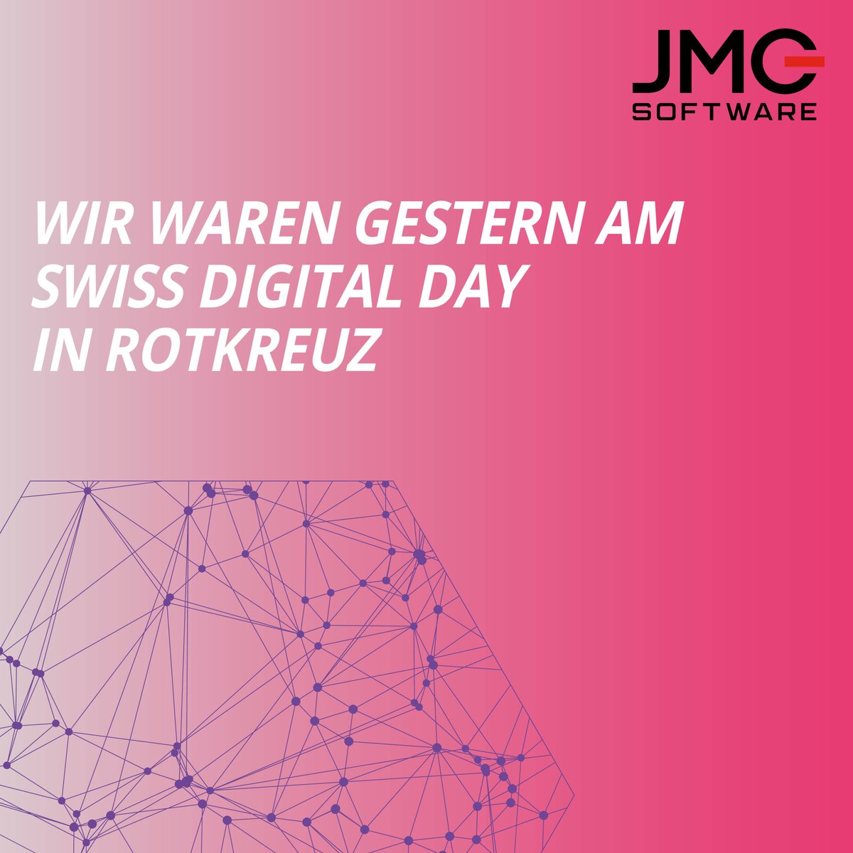 jmcsoftwareag's tweet photo. Die JMC war gestern am Digital Day in Rotkreuz!
#jmcsoftware #jmcnews #digitalswitzerland #digitaldays #digitalisation #networkingbusiness #networkingevent #innovationculutre #innovation #sustainability #diversityintech #workculture #agileworking #technology #itsolutions #it https://t.co/DYU3HAA1m2