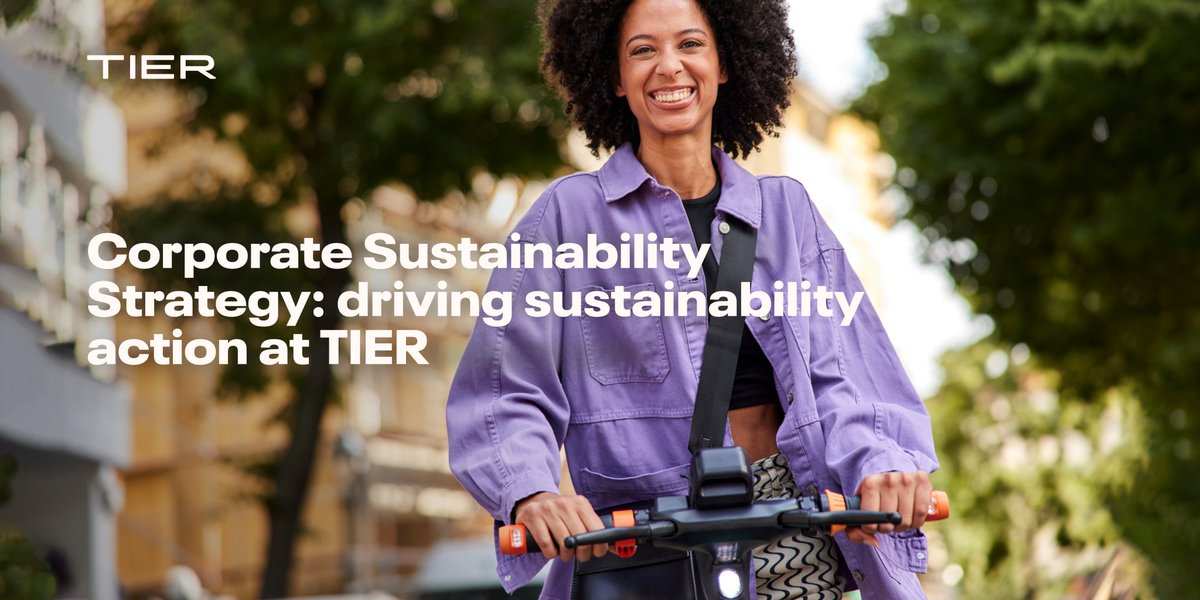 #ChangeMobilityForGood is a constant process. Excited to launch our Corporate #Sustainability #Strategy today that sets out the TIER’s framework for sustainability action. Find out more: fal.cn/tier_sustainab…