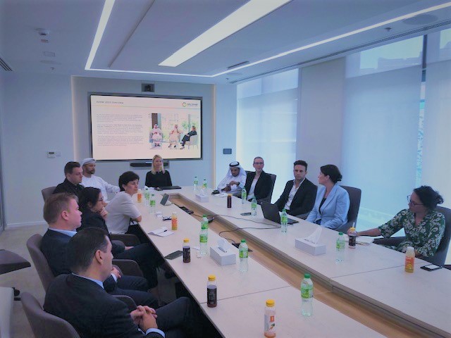 EUintheUAE's tweet photo. Today the @EUintheUAE 🇪🇺🇦🇪 and trade counsellors from #EU Member States' embassies visited @MasdarCity.

Great opportunities for engagement on the nexus of sustainability and business, especially in the context of the approaching #COP28. https://t.co/WAWGYSYKOH