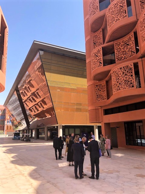 EUintheUAE's tweet photo. Today the @EUintheUAE 🇪🇺🇦🇪 and trade counsellors from #EU Member States' embassies visited @MasdarCity.

Great opportunities for engagement on the nexus of sustainability and business, especially in the context of the approaching #COP28. https://t.co/WAWGYSYKOH