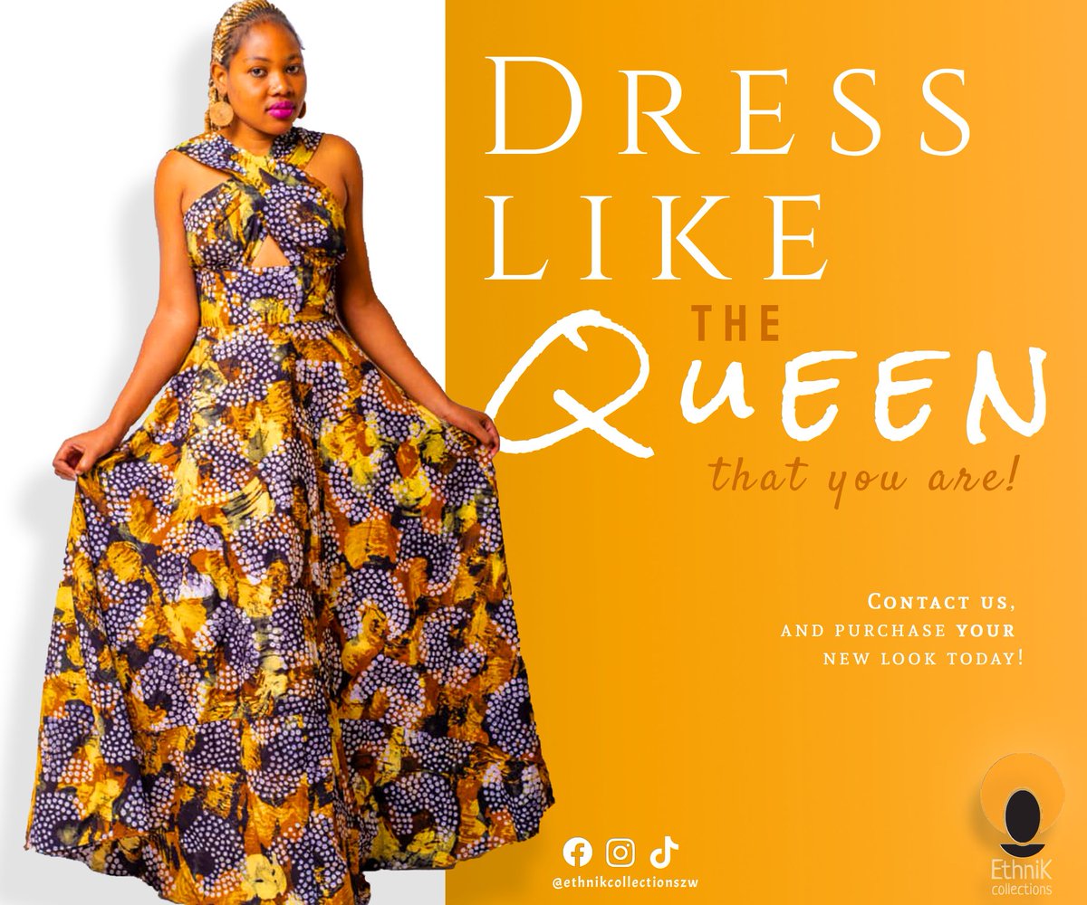 Ethnik_Collect's tweet photo. You deserve to feel like royalty, and it doesn't have to cost you a fortune! Dress like the queen that you are today in our high quality hand-made dresses,made for the African woman!

https://t.co/mpECi8ewql

#africanwear, #fashion,#bulawayo https://t.co/kkfqcBDbjY