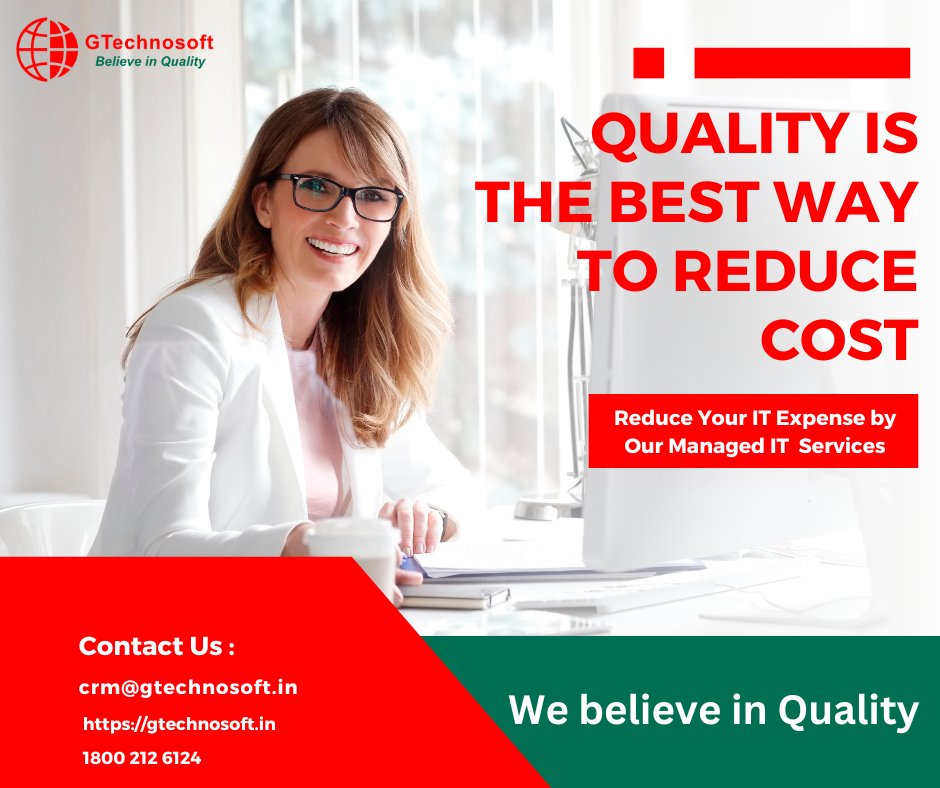 Gtechnosoft's tweet photo. Quality is the result of a commitment to excellence, intelligent planning and focused service delivery effort. We never compromise with Quality. 
#GeetikaTechnosoft
#CustomerFirst
#ManagedITService
#ITExpertsConsultation
#FieldITService
#Quality
#Trustworthiness https://t.co/GKDuqOWDT1