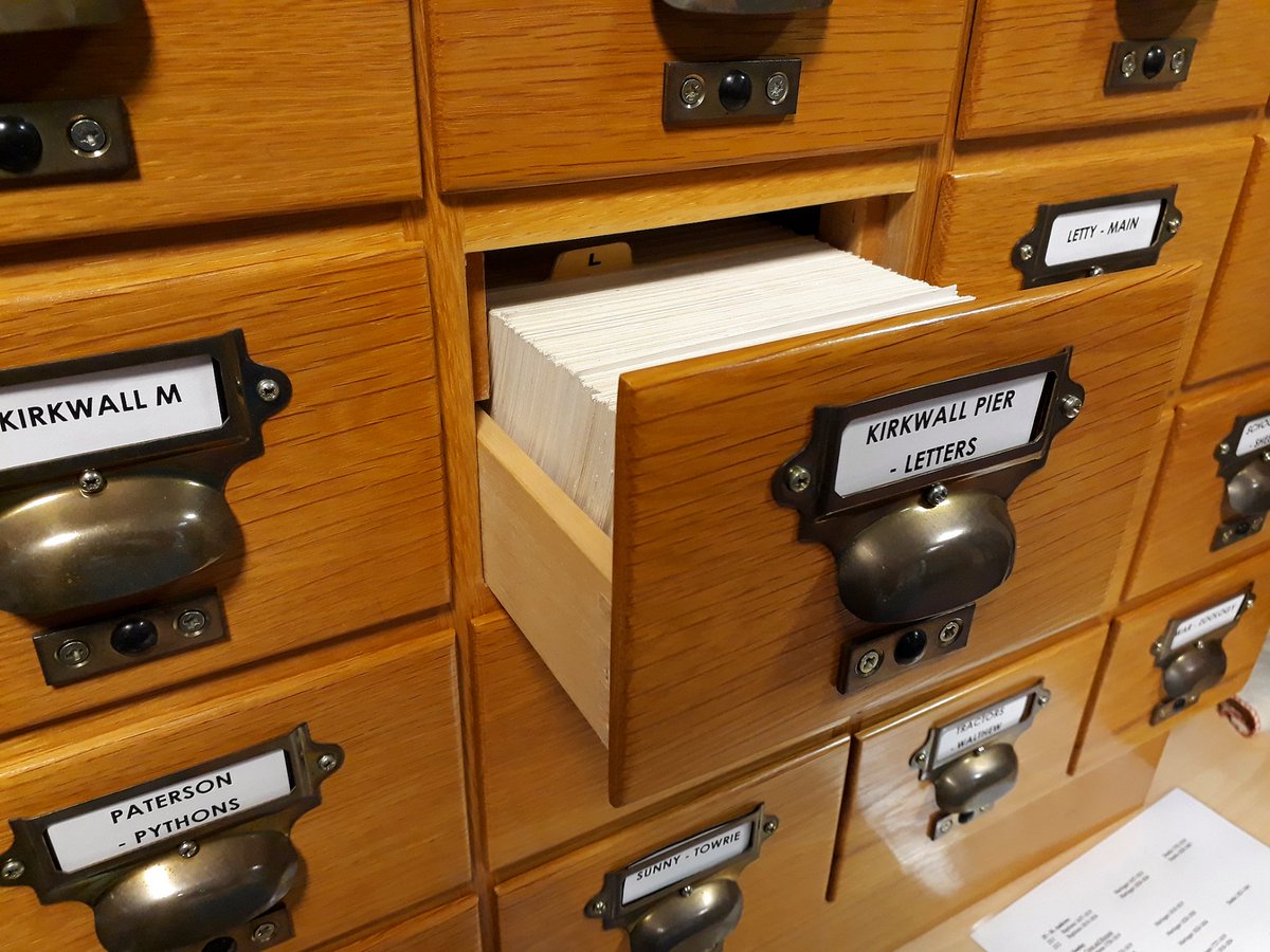 Would anyone else prefer to turn off the news and look at a cheery photograph of some card index drawers right about now?