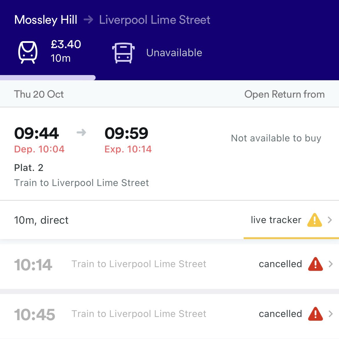 ejddawson's tweet photo. 😑🙄🤡#northernfail #alwayslatetomydestination #cancelledagain #boring #sortitout https://t.co/shJtmp0kO1