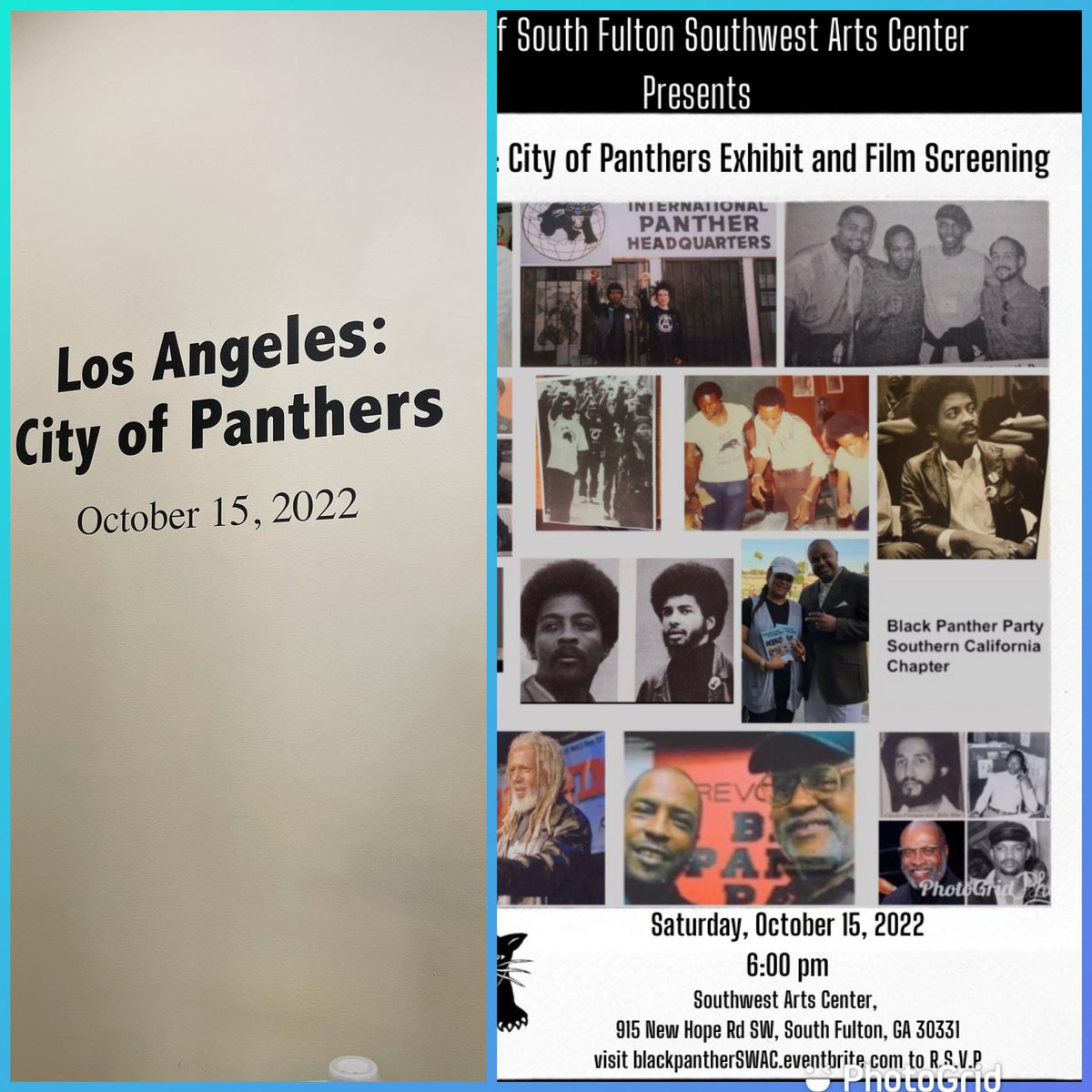 Los Angeles: City of Panthers Photo Exhibit currently on display at the Southwest Arts Center in Atlanta through Saturday November 12th. Check it out ! #lapanthers #vanguardpanthers #fromoldguardtovanguard  #blackpantherhistorymonth