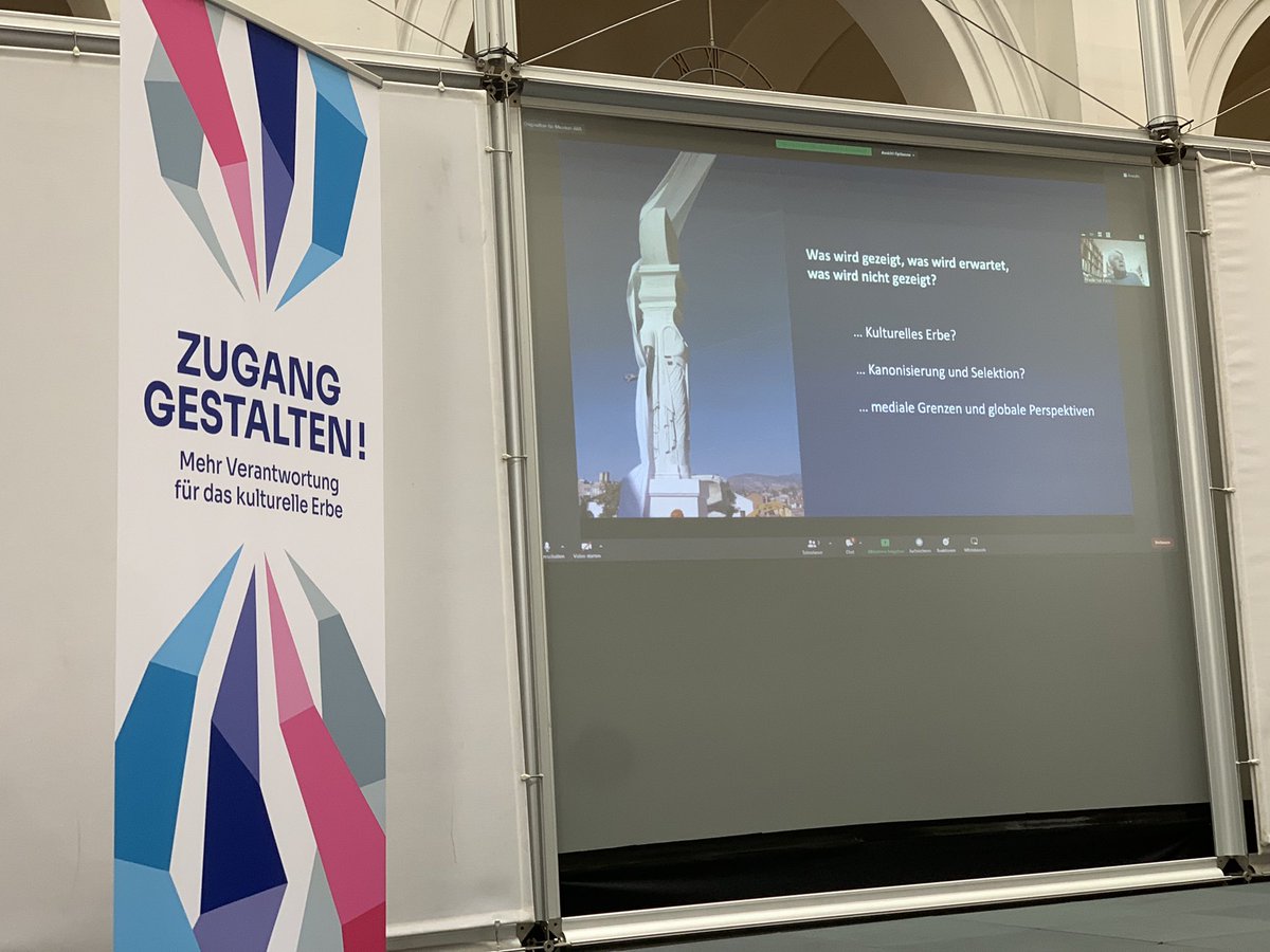 KulturellesErbe's tweet photo. Prof. Dr. Friederike Fless, Präsidentin des Deutschen Archäologischen Instituts: „Die Kanonisierung und die digitale Öffnung der (Bilder-)Welt“. #ZugangGestalten22 https://t.co/gMlZXbDAY1