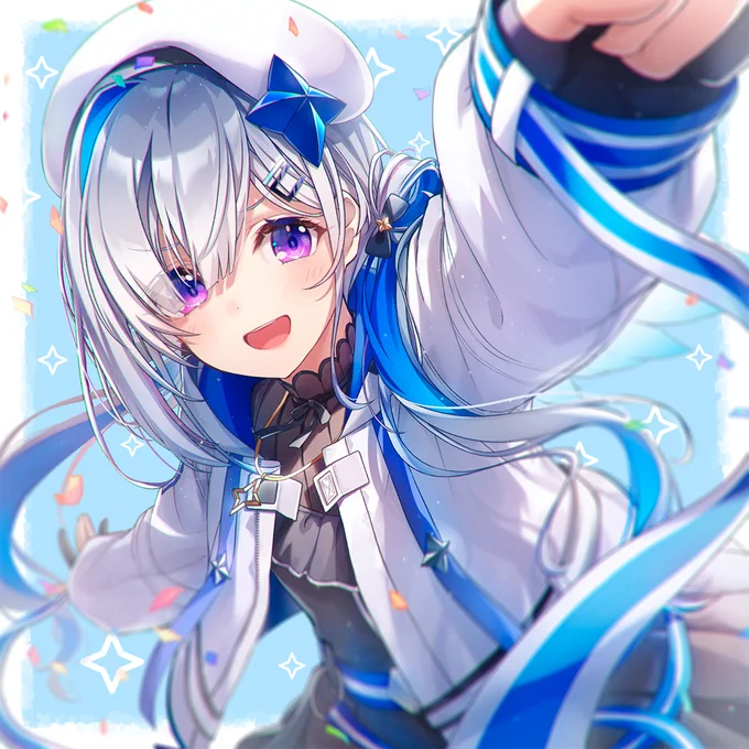 MVのイラスト制作をさせていただいた天音かなたさんのオリジナル曲特者生存ワンダラダー!!400万再生突破おめでとうございます!!!私にとっても思い出深い一曲なので嬉しい!!!#かなたーと 