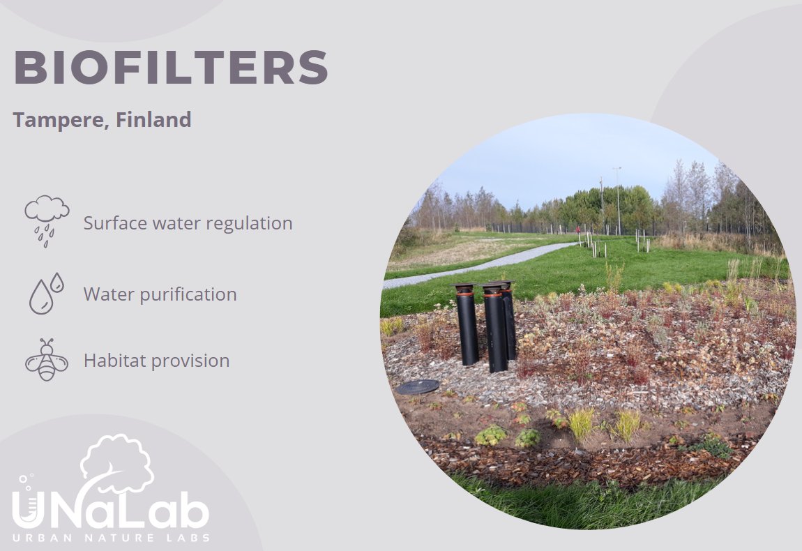 UNaLab_EU's tweet photo. Tampere has implemented two biofilters - one in each #naturebasedsolutions demonstration area - that use different filtering materials ๐ง
Learn about the biofilter in Hiedanranta here โก๏ธ https://t.co/cFT8tOkLA2 https://t.co/YLT5hHzyJw