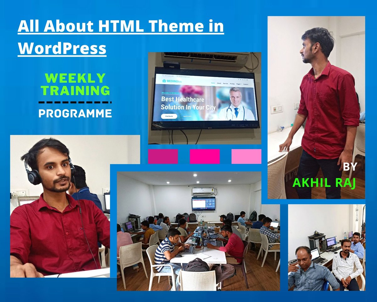 BlueHorse_sw's tweet image. On the 29th of September, we had a wonderful session with our #Software_Developer on the topic "All about HTML Theme in WordPress" by Akhil Raj
#bluehorse #learning #technologies #session #html #design #personality #forever #live #webdeveloper #akhilraj #wordpress #development