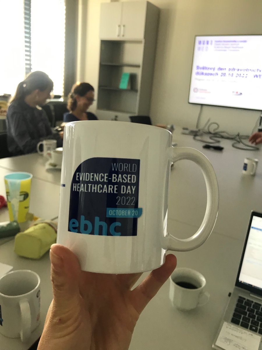 ivetapalacka's tweet image. Celebrating  #WorldEBHCDay 2022 with CEBHC-KT team @czcochrane @crebhc @MasarykGRADE #healthcareheroes  in the Czech Republic #todayscoffetastegreat #CPG  #guidelines #future #partnershipforpurpose 💪💪