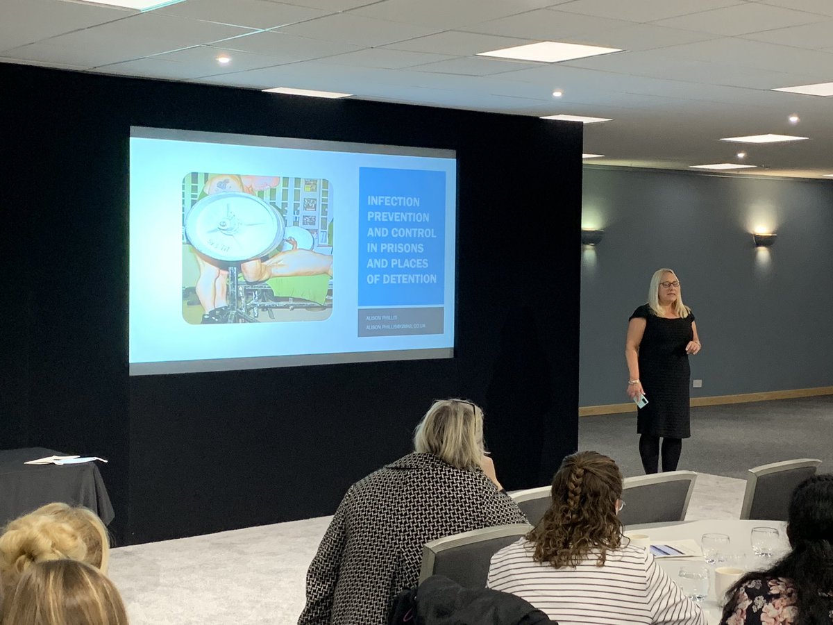 <a href="/NHFTNHS/">Northants Healthcare</a> IP&amp;C Conference - first speaker <a href="/alison_phillis/">Alison Phillis</a> discussing #IPC in #SecureServices and #PPD - very informative! #NHFTIIPW2022