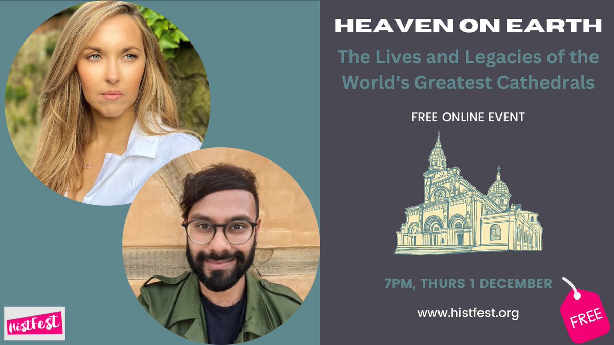 Early xmas present! Join @Emma_J_Wells & @ShafLdn to explore the history of medieval cathedrals. Heaven on Earth: The Lives & Legacies of the World's Greatest Cathedrals 7pm, Thurs 1 December - a FREE online event Attendees must register in advance: eventbrite.co.uk/e/heaven-on-ea…