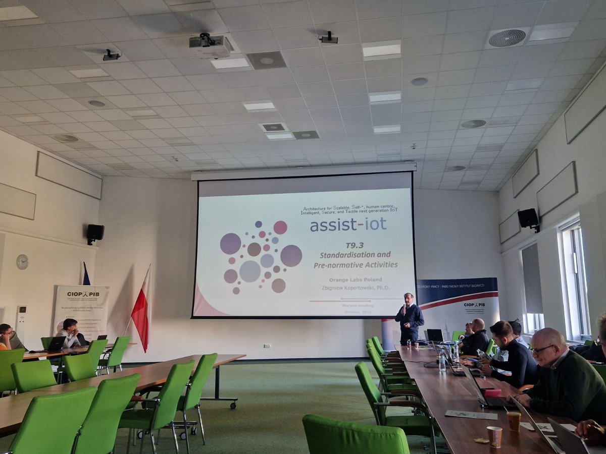 AssistIot's tweet image. #LearnaboutASSISTIoT: The second day of the ASSIST-IoT 5th GA plenary meeting started earlier today. Partners continue WP presentations and technical discussions in two different rooms.
#ASSISTIoT #IoT #NGIoT #research #meeting #plenary #innovation 
@NGIoT4eu @HorizonEU