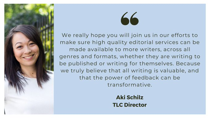 Did you know, when purchasing a manuscript assessment with TLC, you can support a low-income writer by opting to pay an additional supporter fee at checkout. If you're on low income/need a little extra help, choose to ‘Be Supported’ for a 10% discount on your ms assessment.