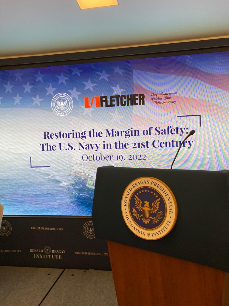 Fletcher Maritime (@fletchmaritime) on Twitter photo #FletcherProf <a href="/rockfordw/">Rockford Weitz, JD, PhD</a> moderating last night’s panel with former Secretary of <a href="/USNavy/">U.S. Navy</a> John Lehman, <a href="/SenatorWicker/">Senator Roger Wicker</a> & @RepElaineLuria at <a href="/ReaganInstitute/">Ronald Reagan Institute (RRI)</a> — and our <a href="/FletchMaritime/">Fletcher Maritime</a> students with Professors Shultz and Weitz in front of <a href="/Gipper_76/">USS Ronald Reagan</a> on the big screen ⚓️🇺🇸⚓️ #FletcherProf <a href="/rockfordw/">Rockford Weitz, JD, PhD</a> moderating last night’s panel with former Secretary of <a href="/USNavy/">U.S. Navy</a> John Lehman, <a href="/SenatorWicker/">Senator Roger Wicker</a> & @RepElaineLuria at <a href="/ReaganInstitute/">Ronald Reagan Institute (RRI)</a> — and our <a href="/FletchMaritime/">Fletcher Maritime</a> students with Professors Shultz and Weitz in front of <a href="/Gipper_76/">USS Ronald Reagan</a> on the big screen ⚓️🇺🇸⚓️