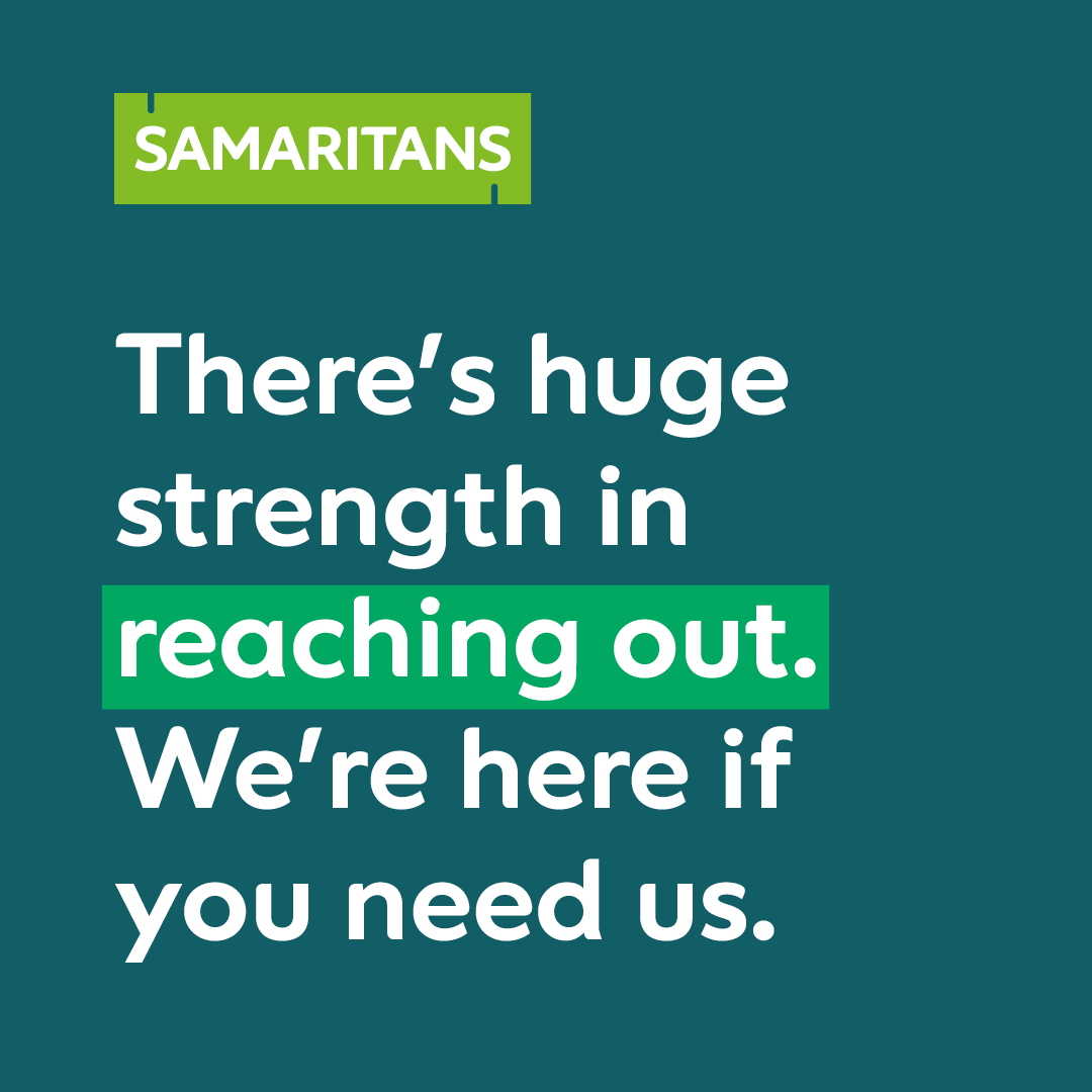 When you're struggling, it can feel so hard to see beyond your current situation. 

We can help you talk it all through 💚 

📱 116 123 ✉️ jo@samaritans.org