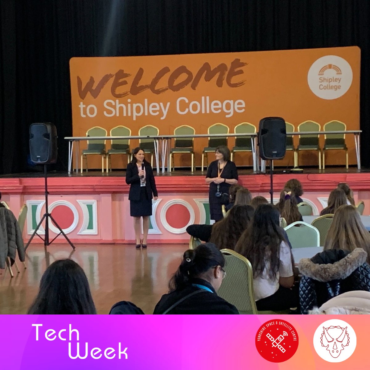 Women are changing the world and our goal is to help girls become the future leaders of #STEM! We are at @Shipley_College with 50 students attending our #TechforGood event and 9 speakers all STEM experts.

#Tech #TechWeek #BradfordSkillsMonth #STEMeducation #GetintoSTEM