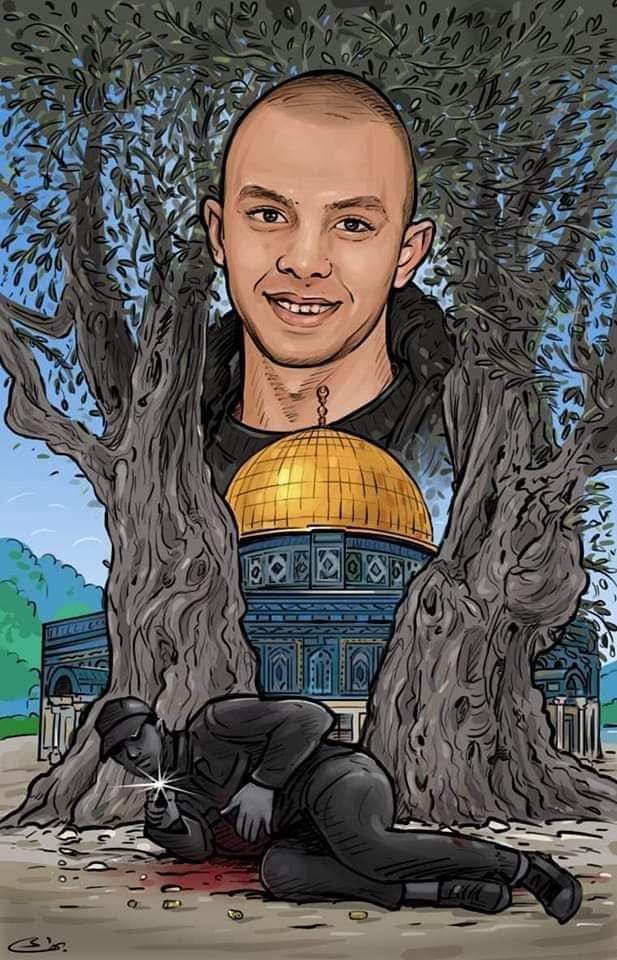 # الاسطوره. ♥️♥️                                        عريس القدس شهيداً 💔💔
#عدي_التميمي بطل من فلسطين💔💔