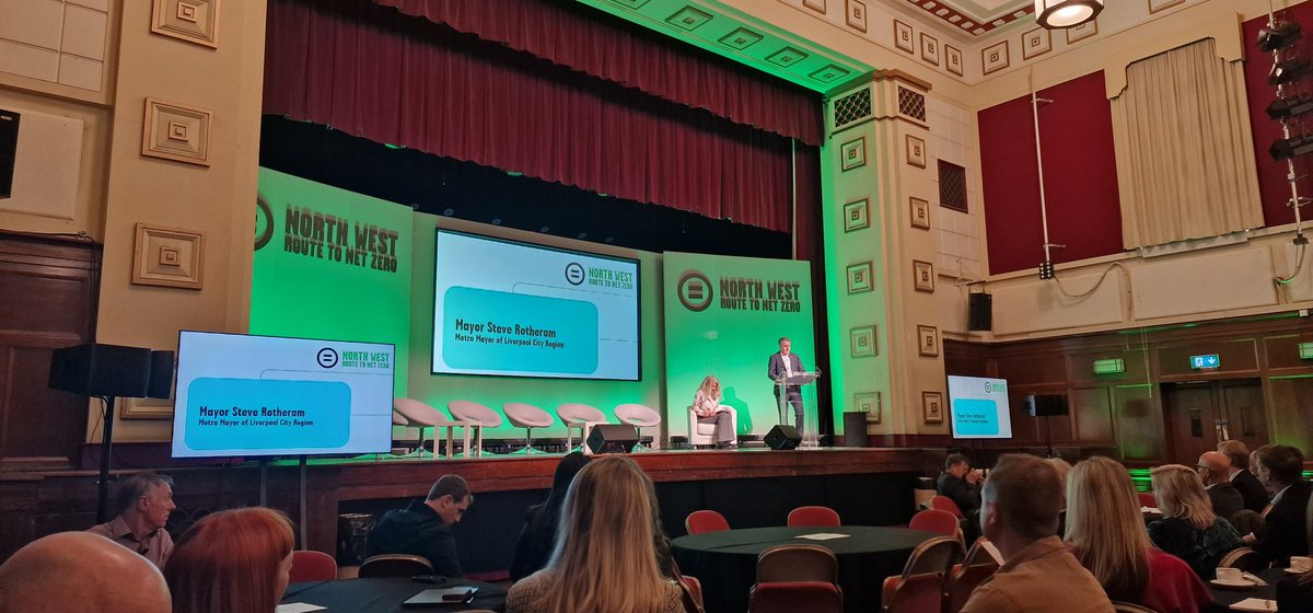 2030hub's tweet photo. Today is NW Net Zero Summit with keynote from @MetroMayorSteve.
Great to see faces from across the whole of the northwest.
Just a shame @Stephen2030hub misses his speaking slot with Covid!
@NetZeroNW
#routetonetzero #2030zero https://t.co/7fTuWOsl6g