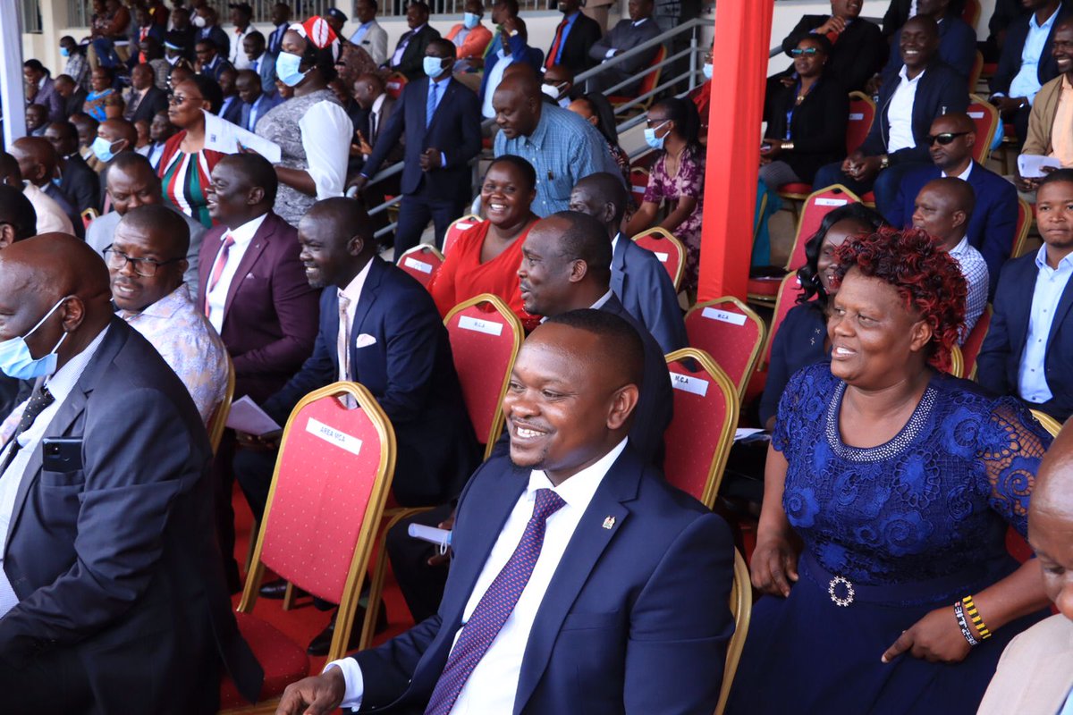 KisiiAssembly's tweet photo. MASHUJAA DAY
The Assembly Speaker Hon Dr. Phillip Nyanumba, Members of the County Assembly and the Clerk joined H.E. the Governor Hon Simba Arati and other leaders in marking this year's Mashujaa Day celebrations at Gusii Stadium. https://t.co/w6K5X7Fpbu