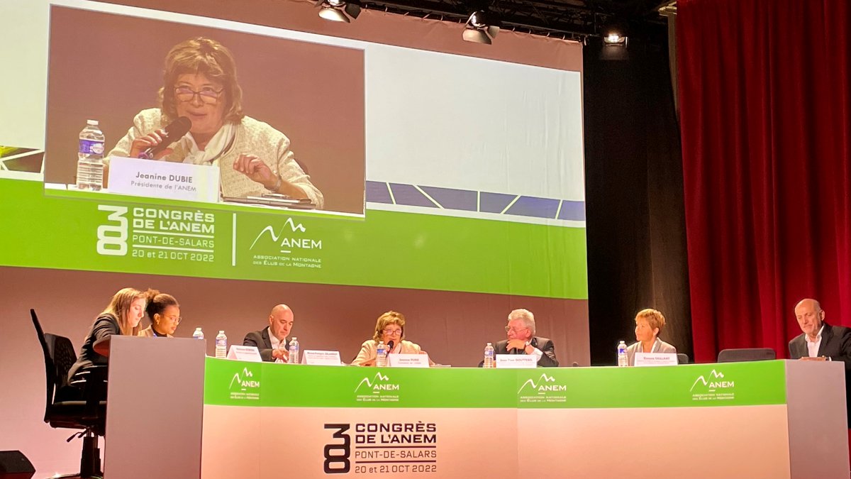 Présentation de l’étude « La Montagne en transition : Stations thermales, nouvelle destination bien-être » par Jeanine Dubié, présidente de l’ANEM #38econgresANEM
