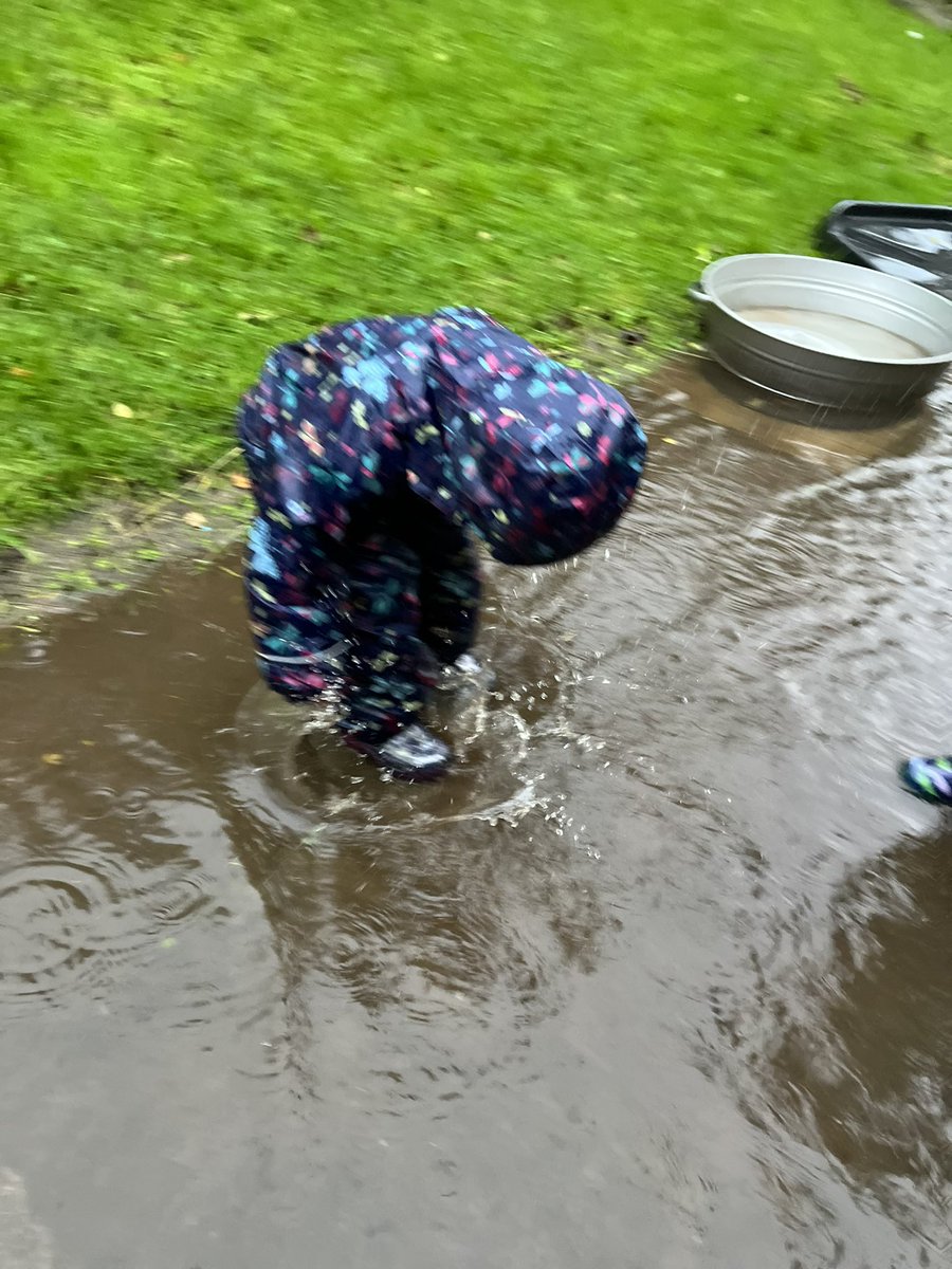 Happiness is jumping in puddles 🌧