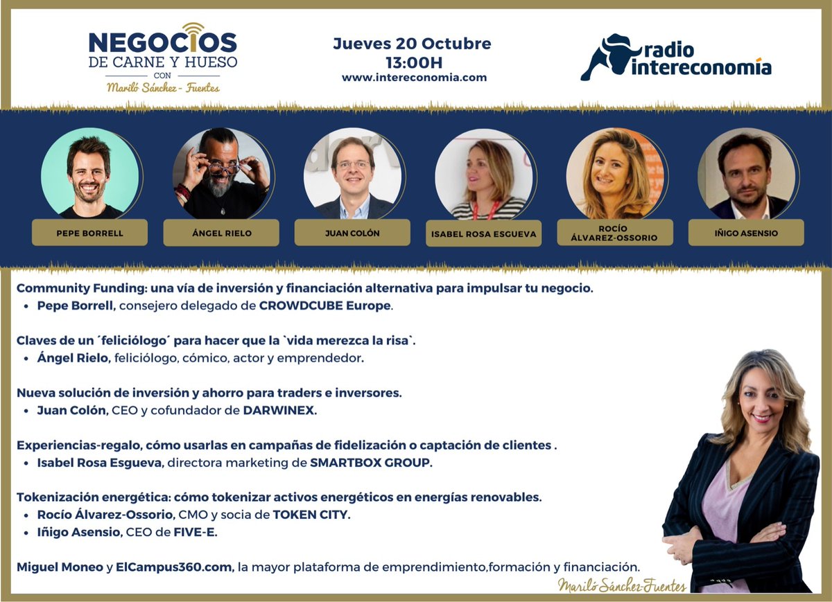 Nos vemos en el programa de hoy a la 13:05
¡No te lo pierdas! #intereconomia #radio #radiointereconomia