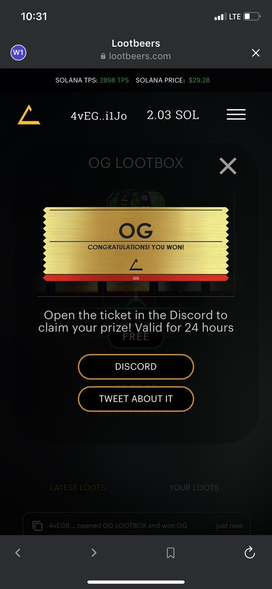 kosikingz's tweet photo. I am certified Top G now, time to show some respect π
#LootEvent
@lumbeers
https://t.co/67uGQBTMIN https://t.co/NYKYZ2CJnT