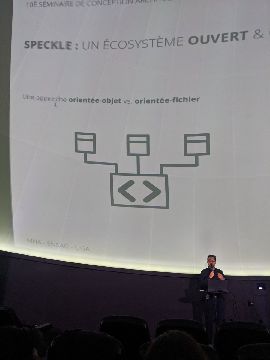 French speaking symposium #SCAN22 is kicking off at <a href="/ENSALyon/">ENSA Lyon</a> ! Amazing site and interesting first talks, with a lot of #data and <a href="/SpeckleSystems/">Speckle</a> in it 👌